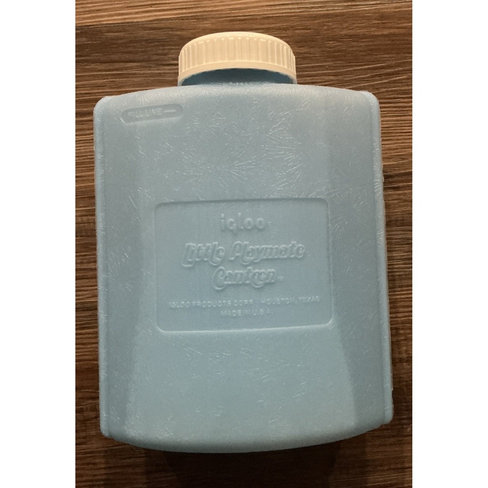 Igloo Little Playmate Canteen 9" Ice Pack Cooler Water Refreeze Bottle Blue USA